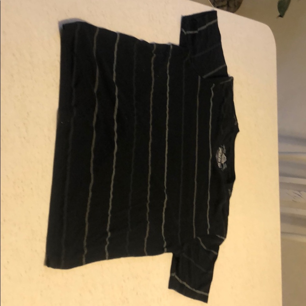 Black stripped t shirt
